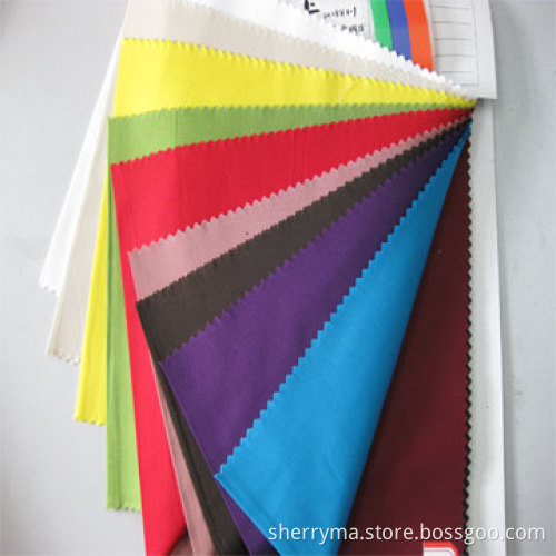 100% cotton poplin plain dyed fabric